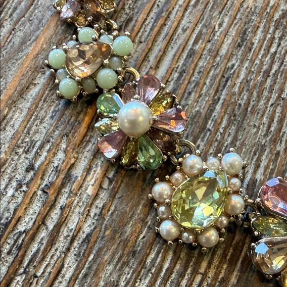 Marchesa Elegant Floral Sparkly Necklace SEE VIDEO! GORGEOUS!! Like New - Picture 7 of 11